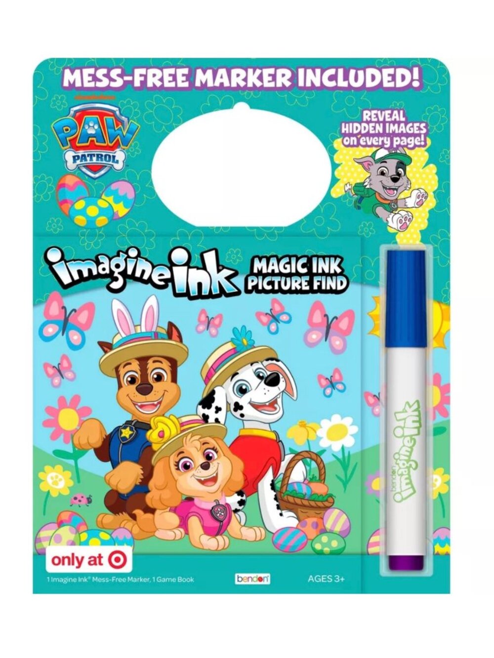 PAW Patrol Easter Imagine Ink Reveal Book 16 Page Kids Activity Car Trips Age 3+